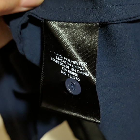 RW&CO Navy Blouse - Picture 7 of 7